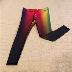 Size S Terez rainbow workout pants NWT
